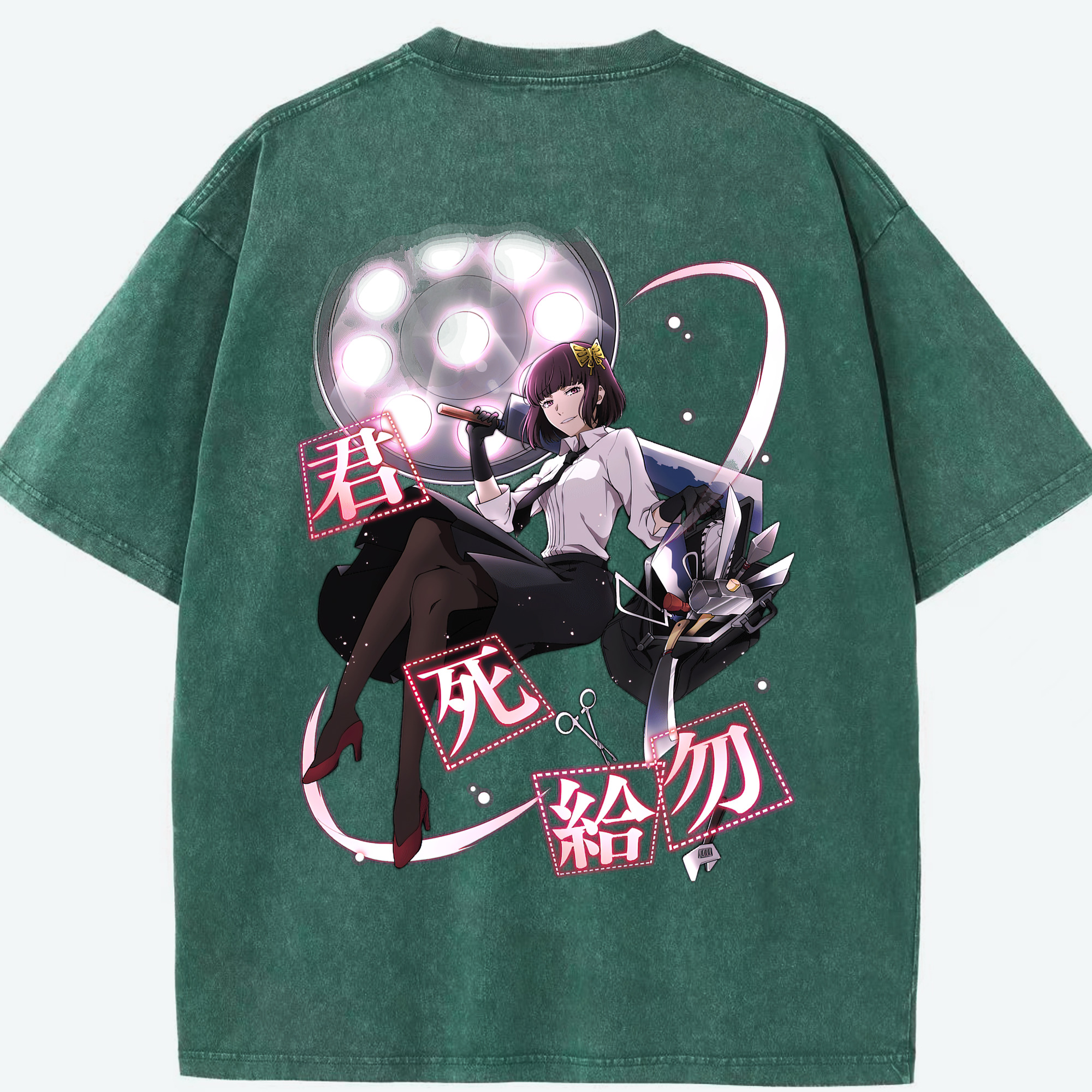 （画像用） 文豪ストレイドッグス Bungo Stray Dogs 綿100% ヴィンテージ風 半袖Tシャツ（背面プリント）
